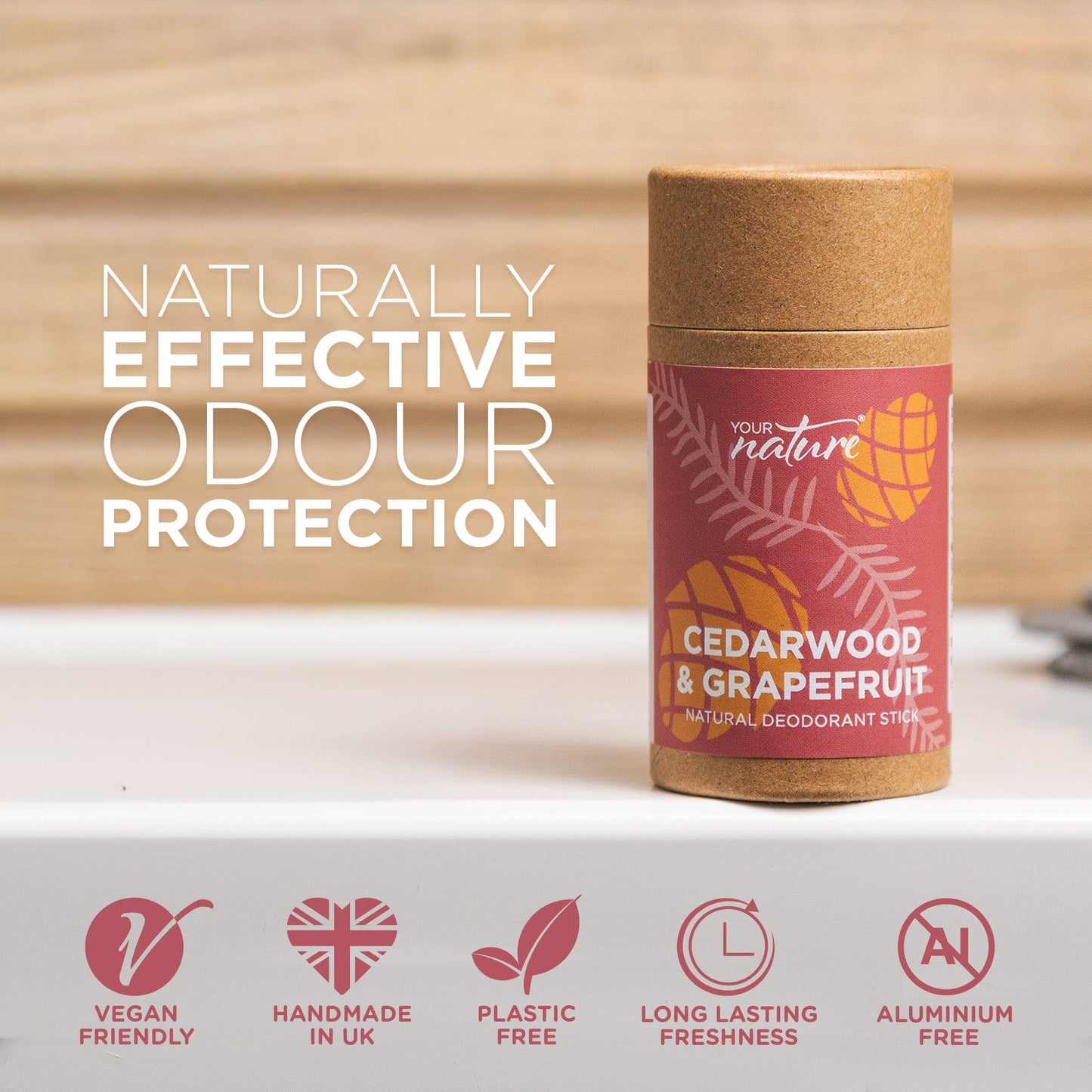 Brand new - Cedarwood & Grapefruit Deodorant - 60g - Trade