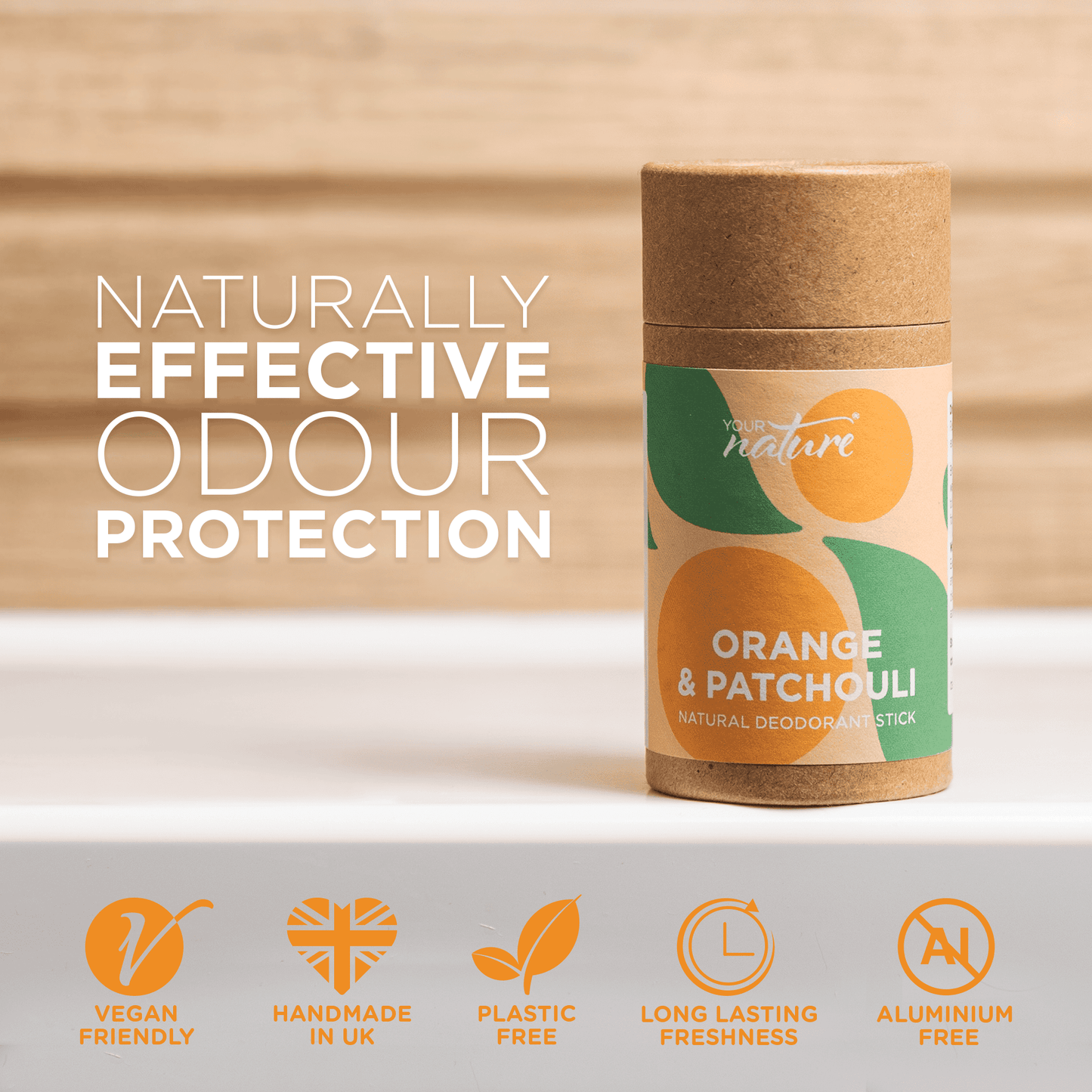 Orange & Patchouli Deodorant - 60g
