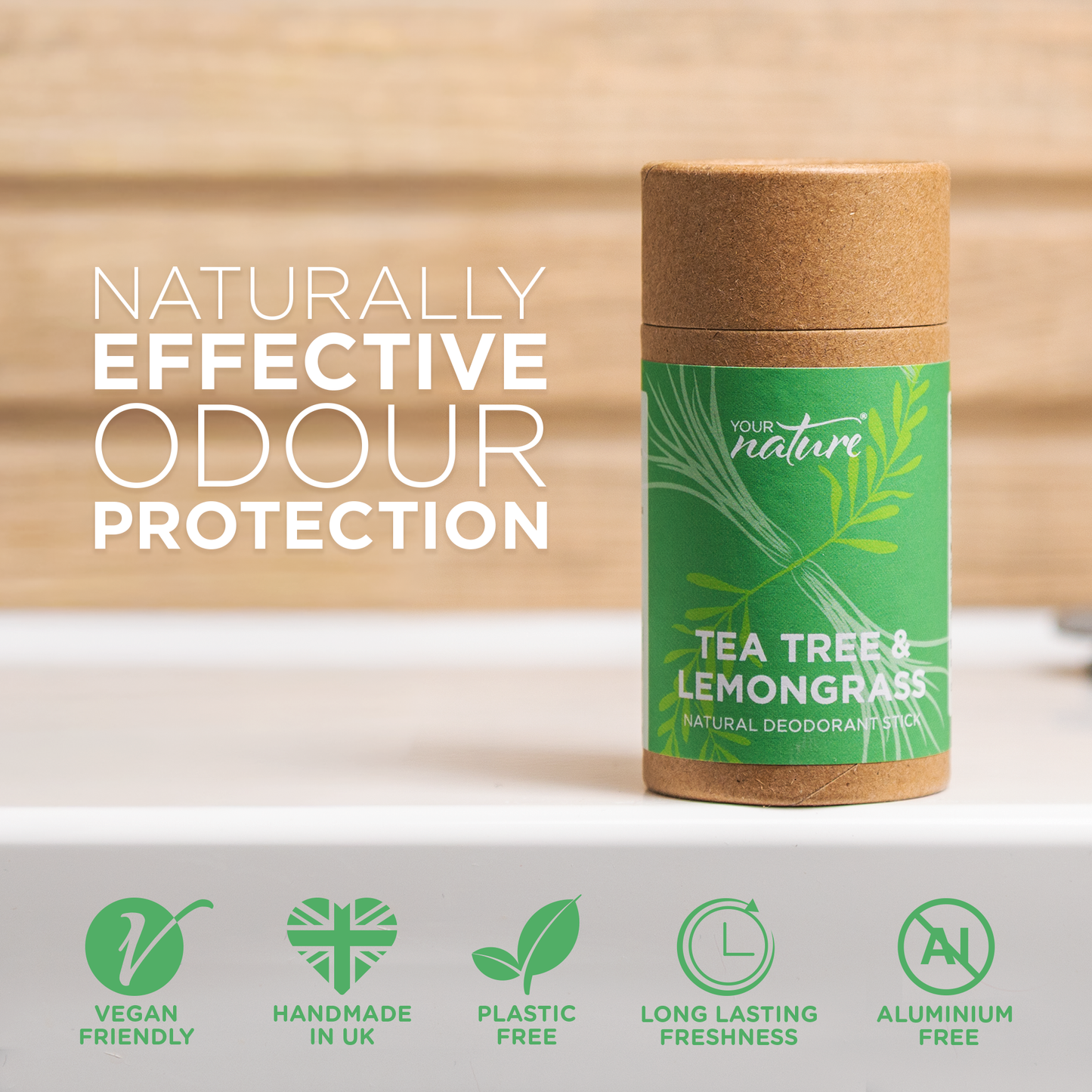Brand new - Lemongrass & Tea Tree Deodorant - 60g - Trade