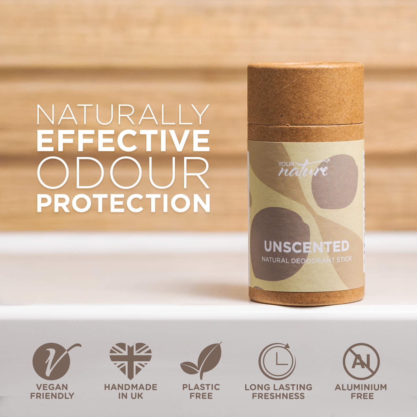 Brand new - Unscented Deodorant - 60g - Trade
