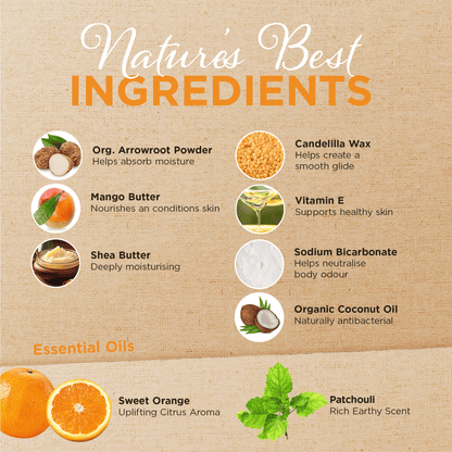 Orange & Patchouli Deodorant - 60g