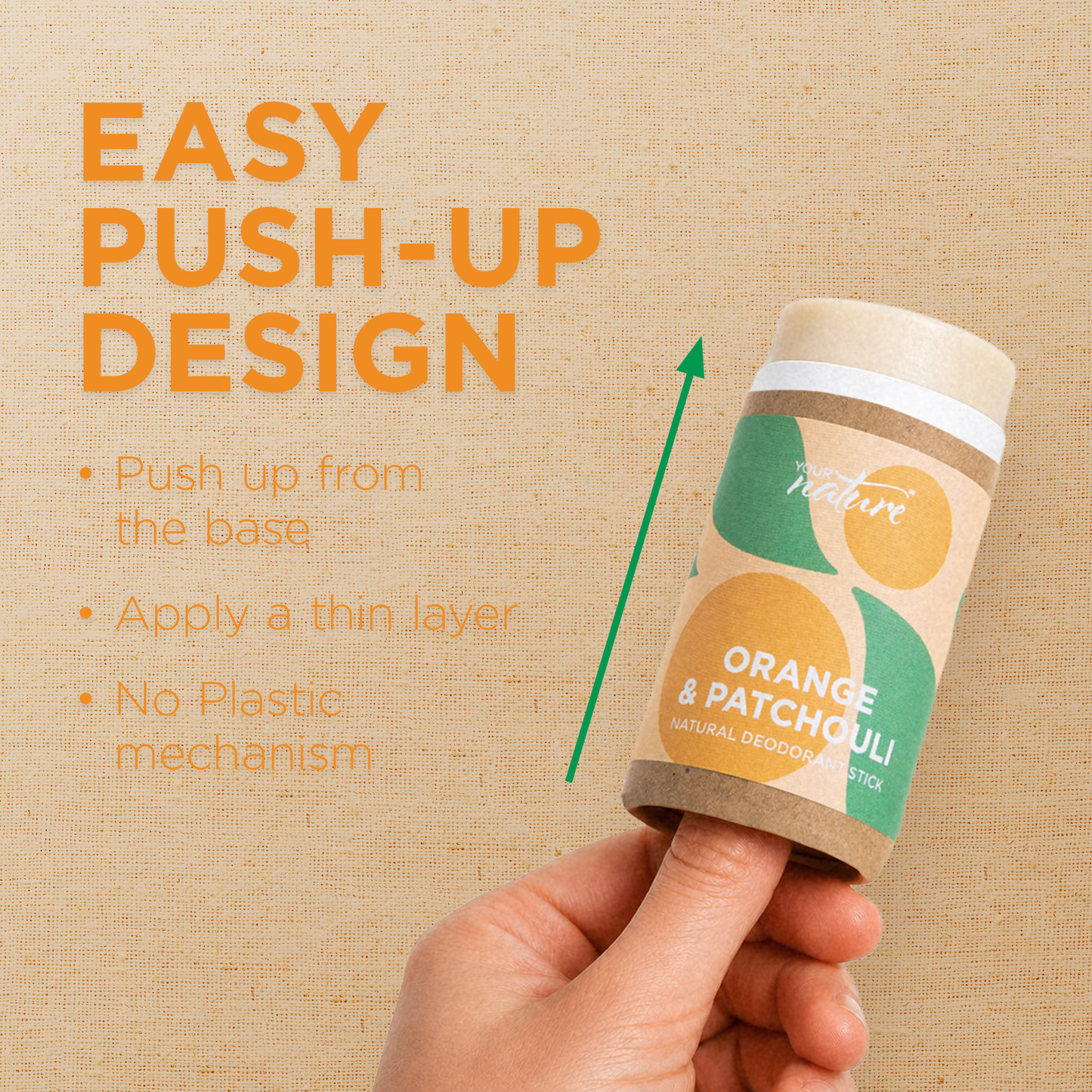 Brand new - Orange & Patchouli Deodorant - 60g - Trade