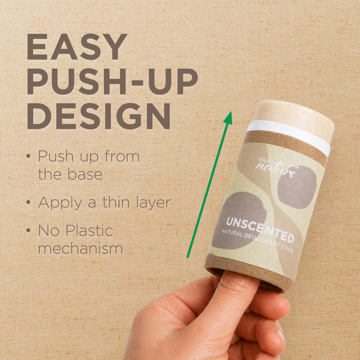 Brand new - Unscented Deodorant - 60g - Trade