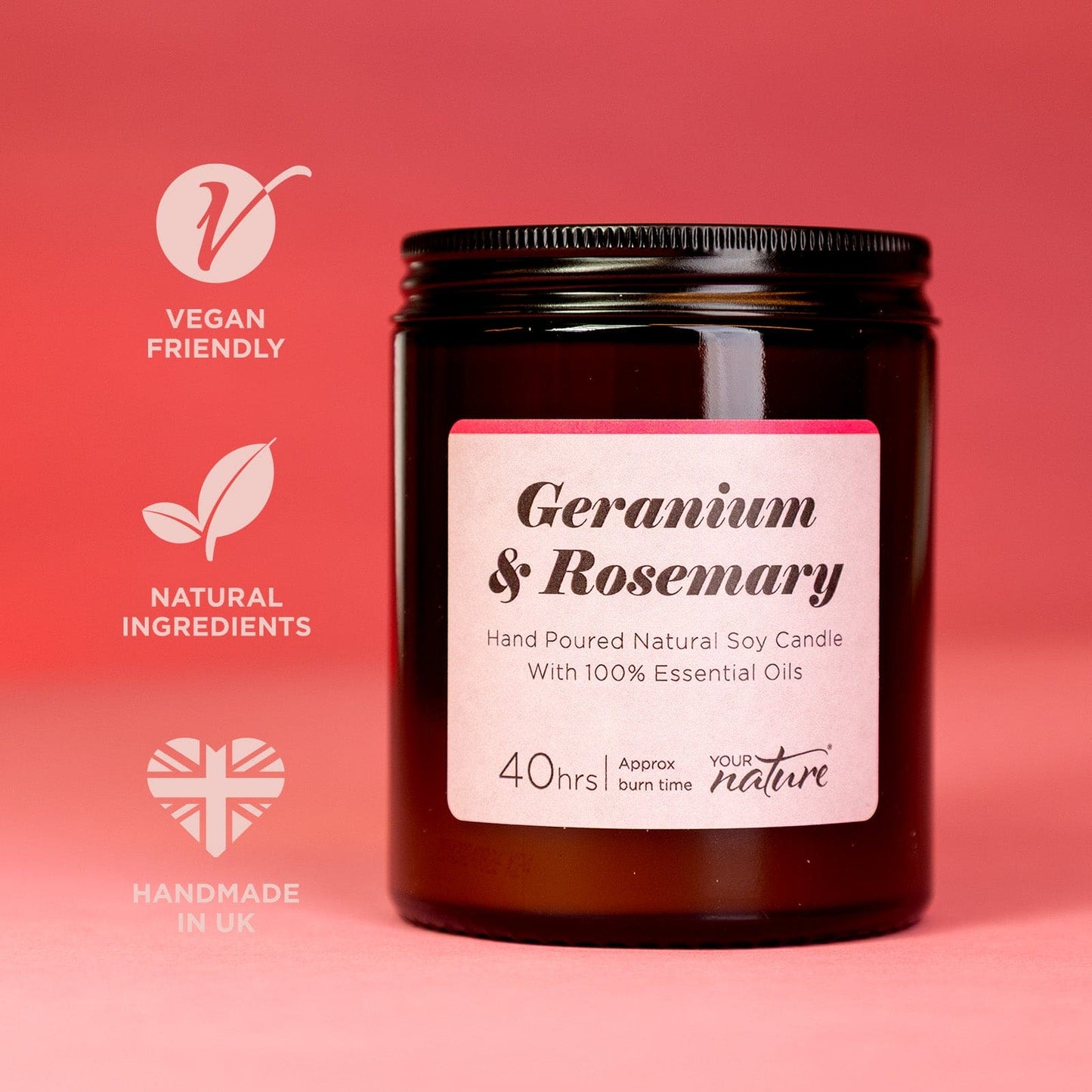 Candle - Geranium + Rosemary - Trade