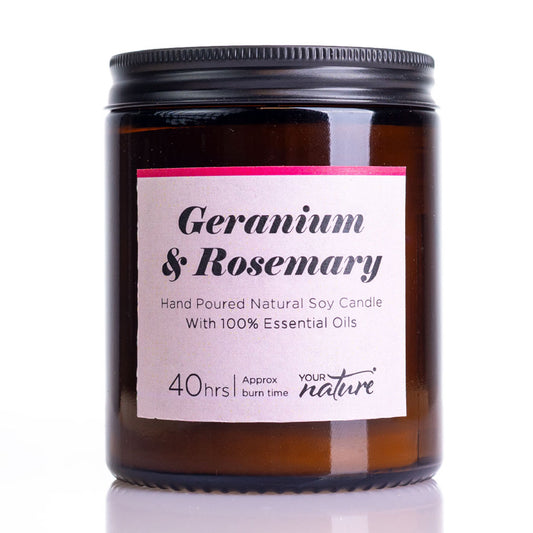 Geranium + Rosemary Candle