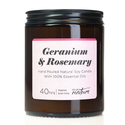 Candle - Geranium + Rosemary - Trade