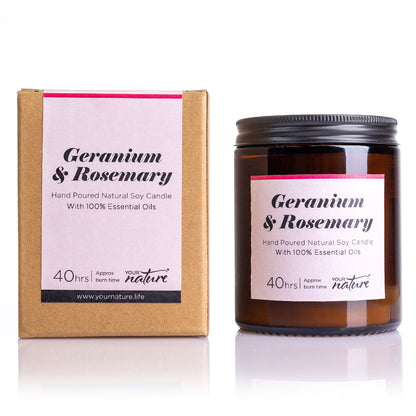 Geranium + Rosemary Candle